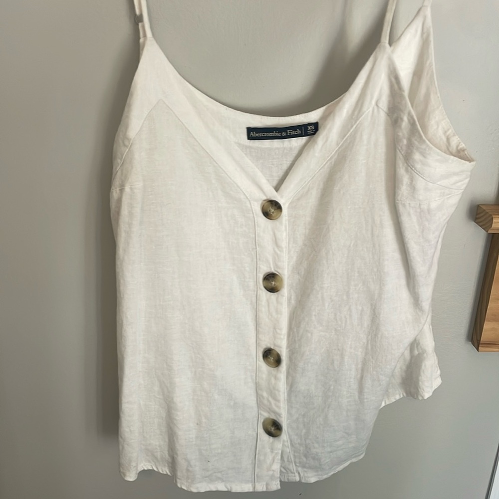 Abercrombie and fitch white tank